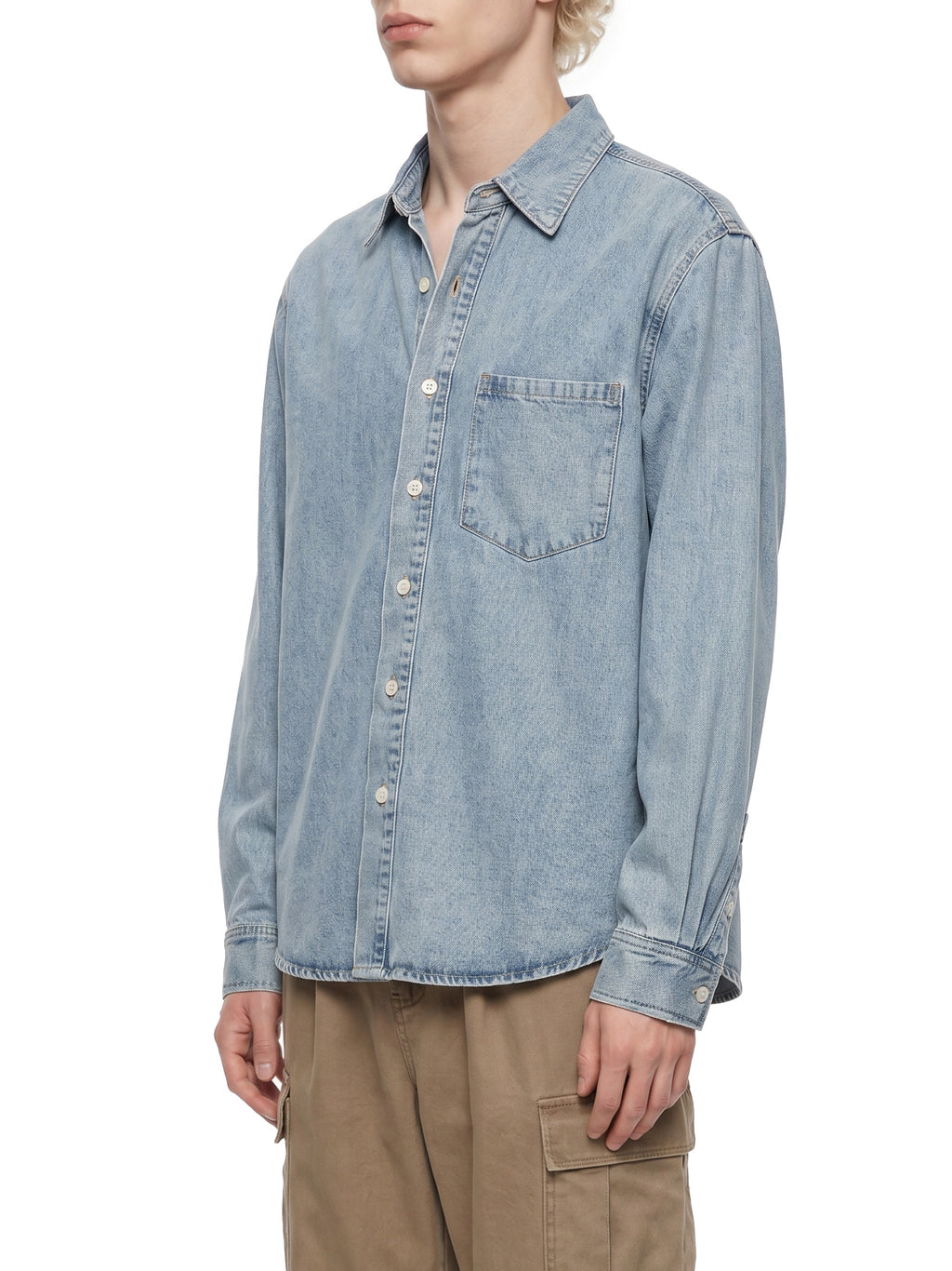 Unisex Vintage Wash Denim Shirt