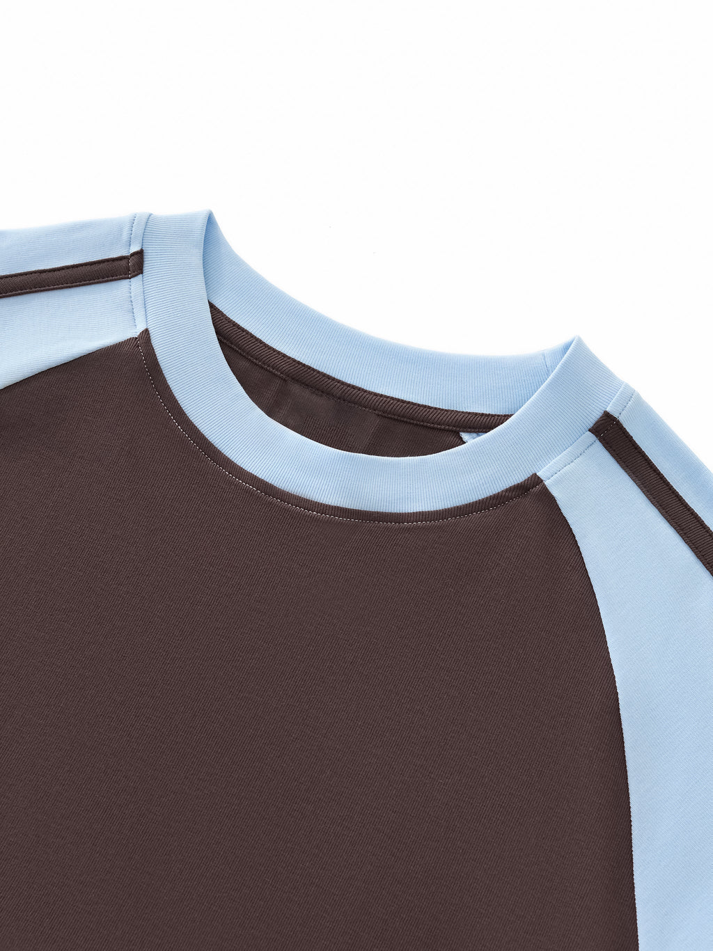 Contrast Stripes Bodycon Raglan Sleeve T-Shirt