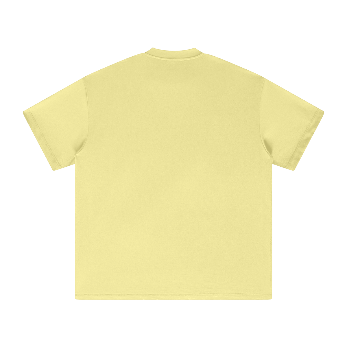 Unisex heavyweight Earth Tone T-shirt in Yellow – back product view