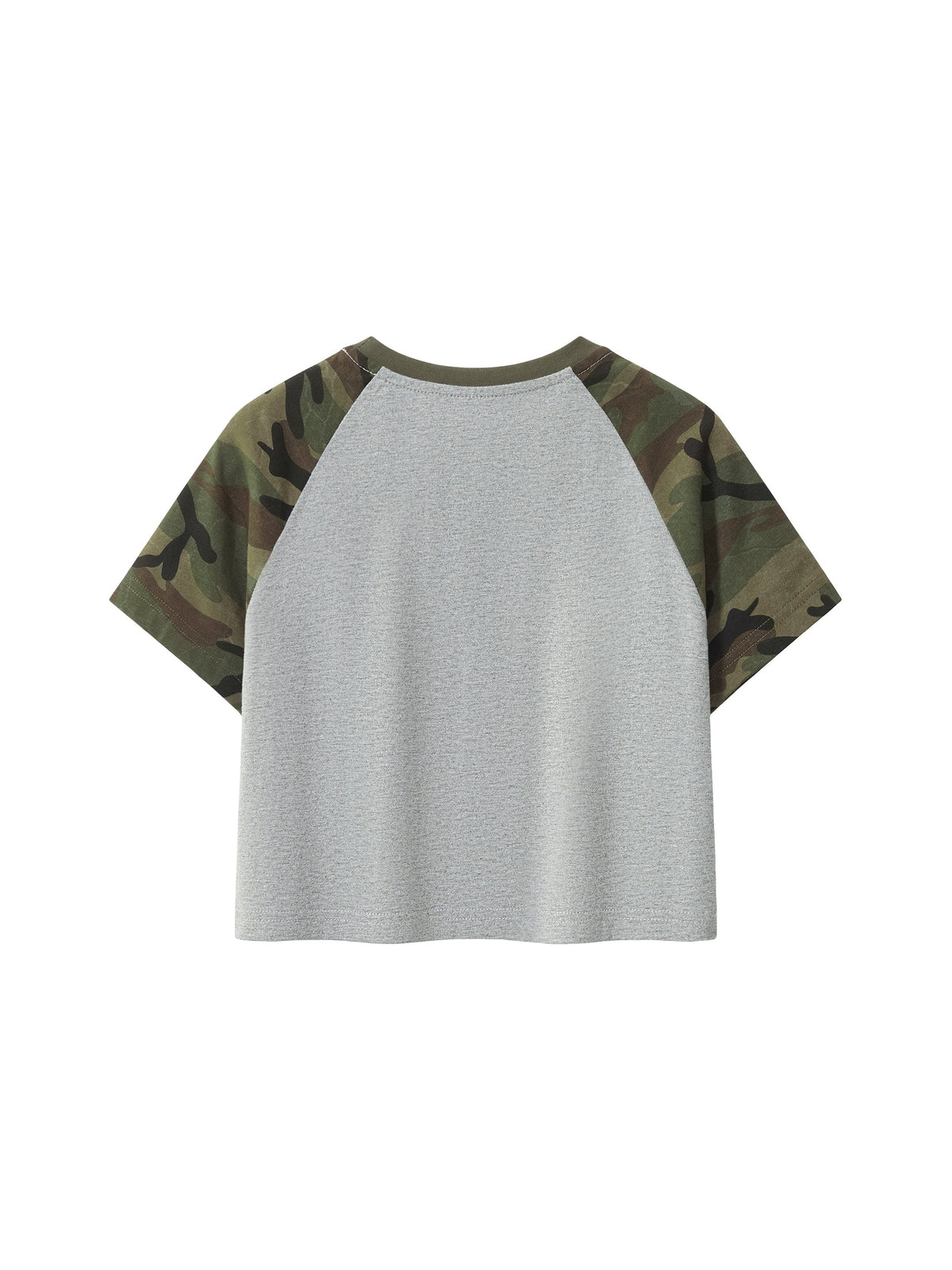 Women’s Camo Raglan Crop T-Shirt