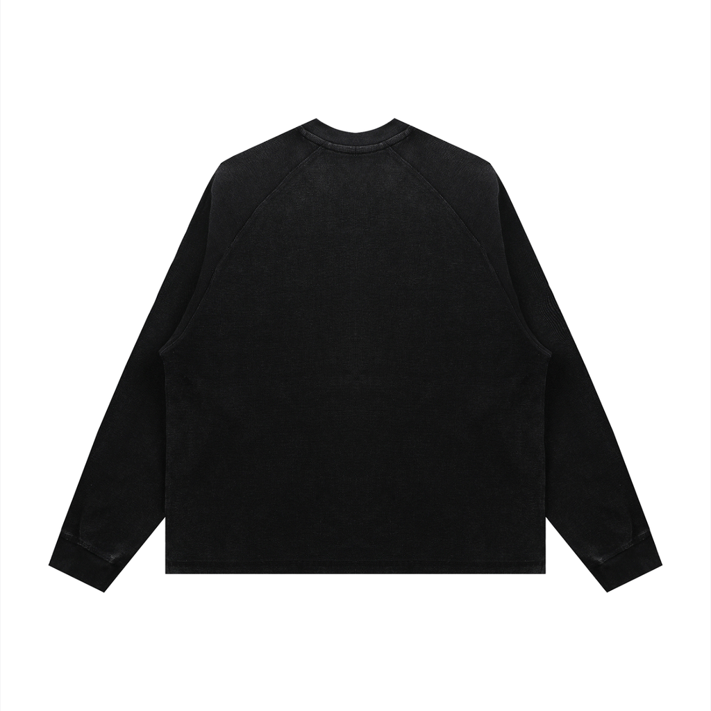 Unisex Vintage Wash Boxy Waffle T-Shirt