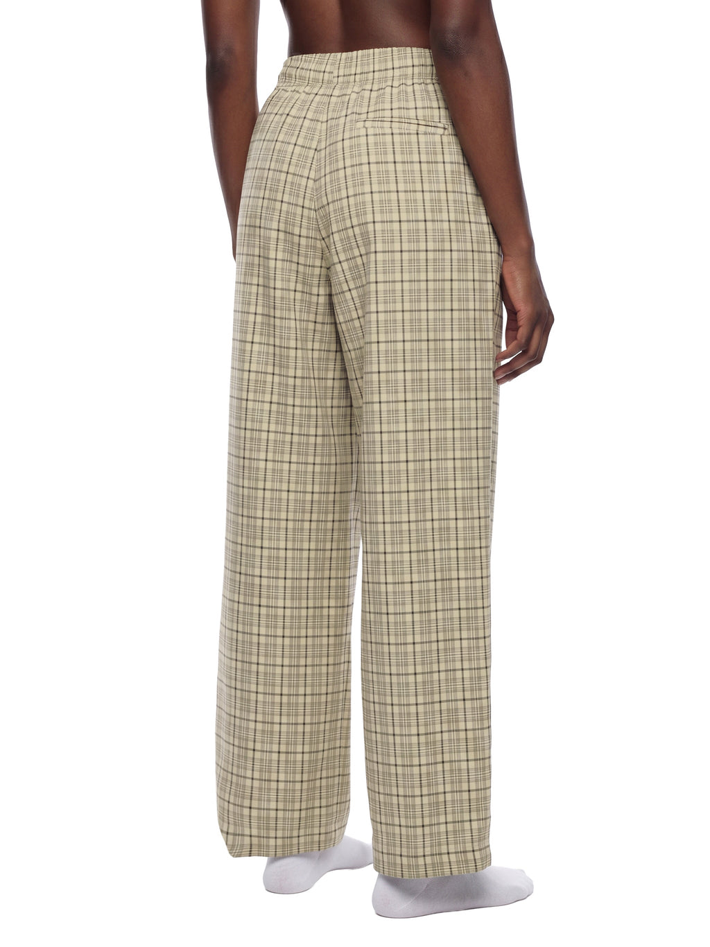 Unisex Plaid Wide-Leg Pants