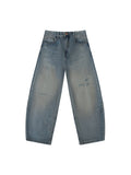 Men’s Distressed Barrel Leg Jeans