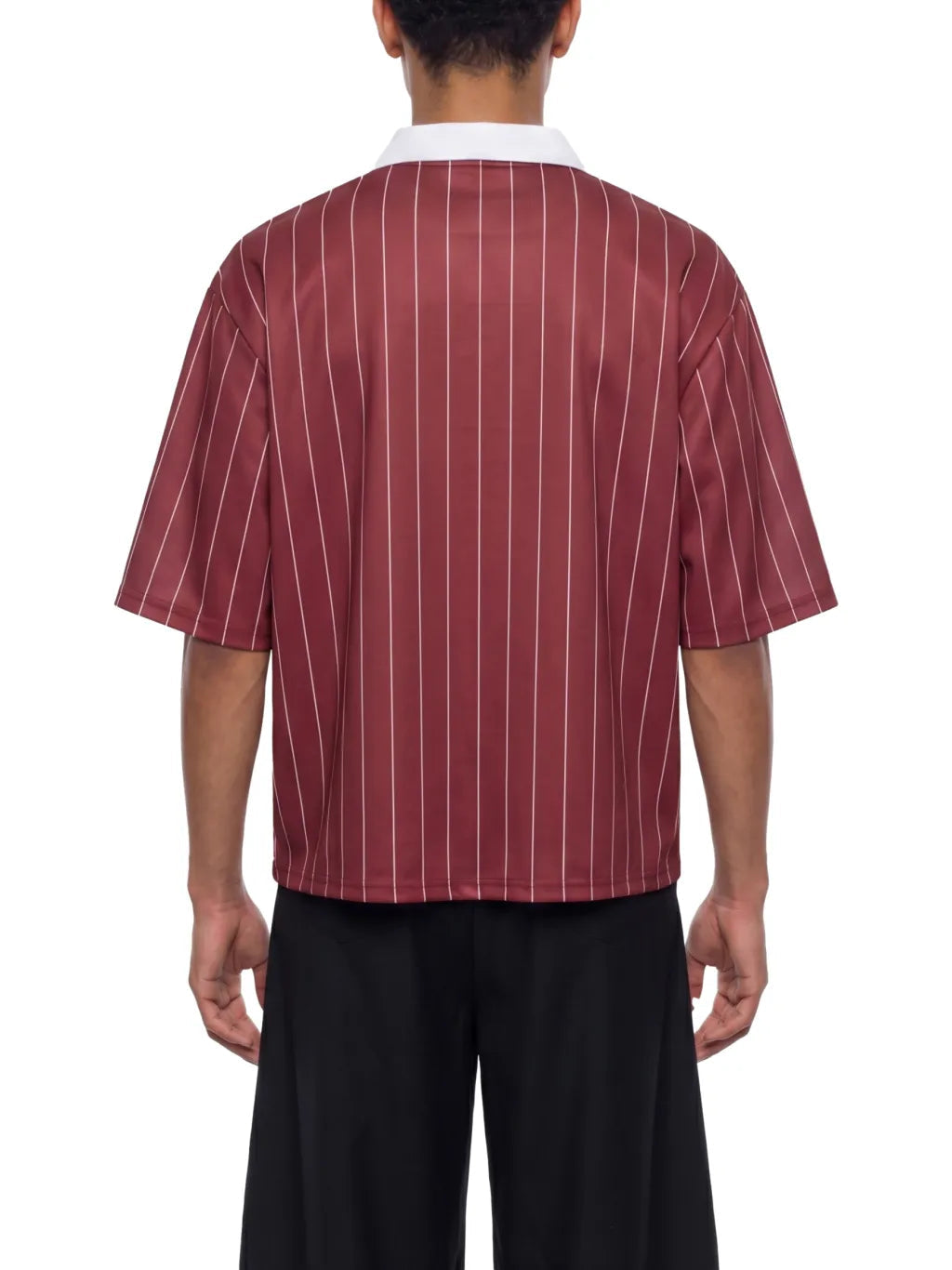 Unisex Pinstripe Collared Soccer Jersey