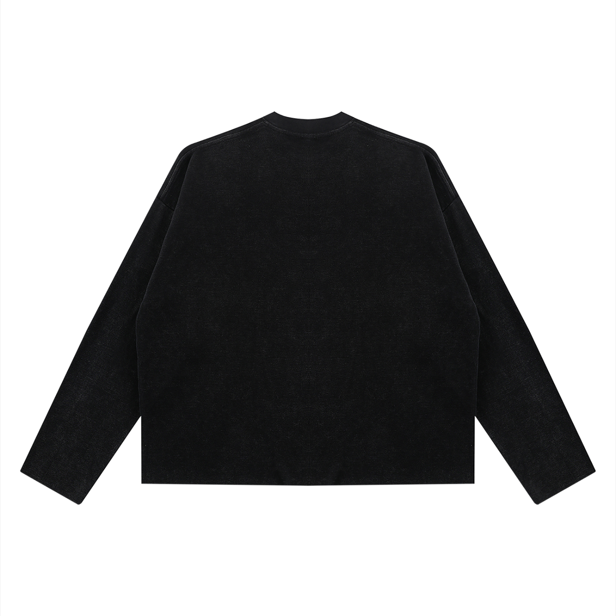 Unisex Vintage Wash Boxy Waffle Raw Edge T-Shirt