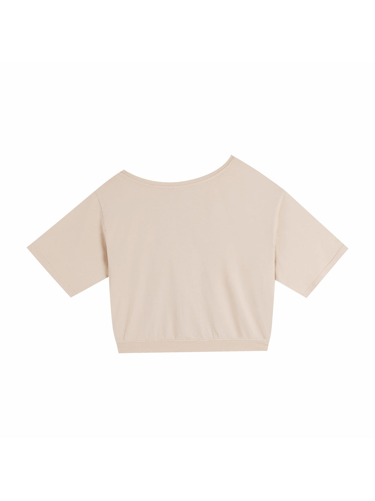 Asymmetric Shoulder Oversized Cotton T-Shirt