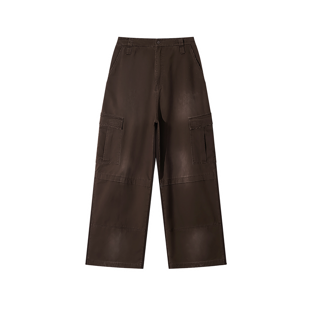 Unisex Sun Fade Washed Fleece Cargo Pants