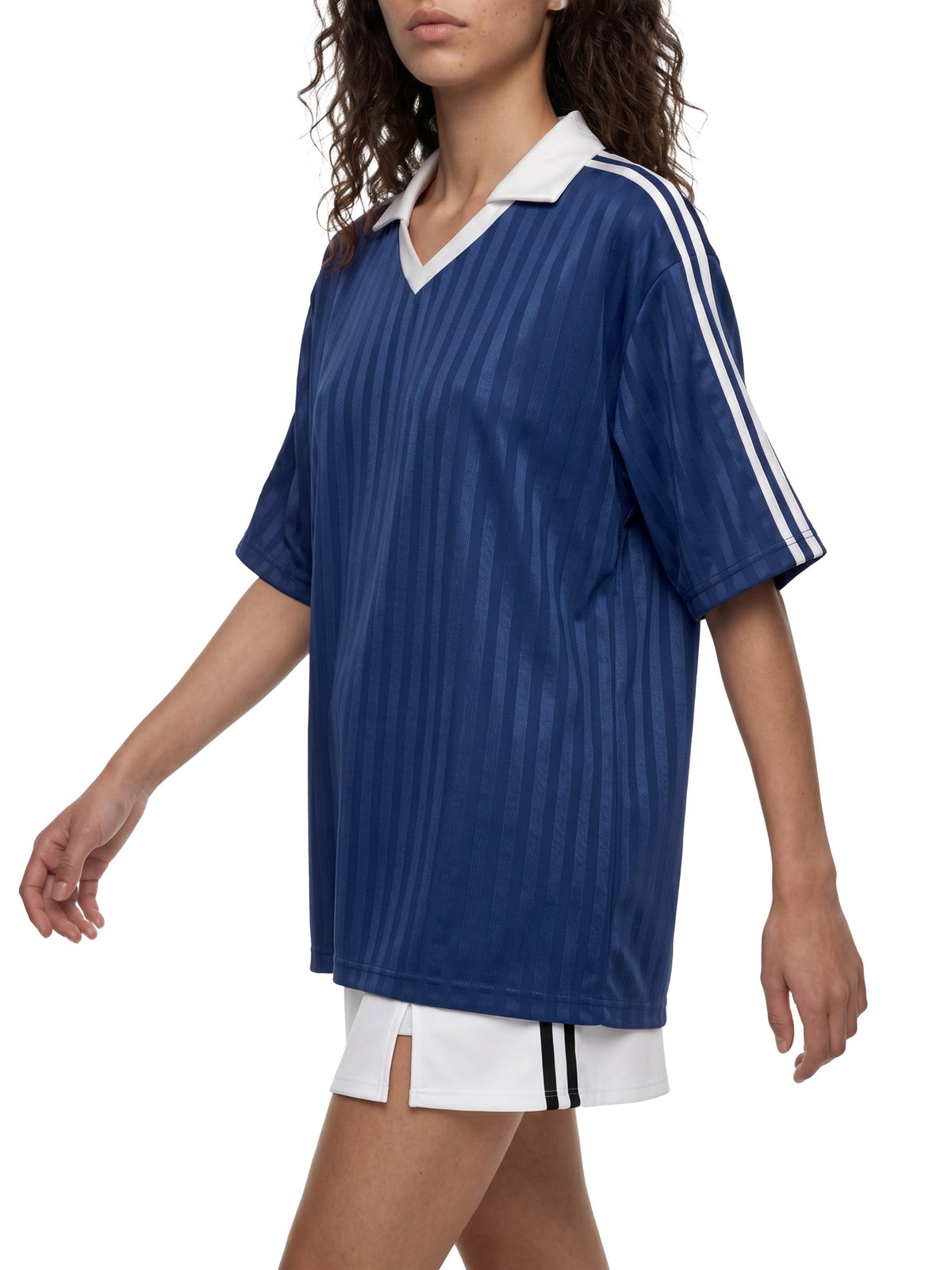 Unisex Contrast-Collar Striped Soccer Jersey gallery view