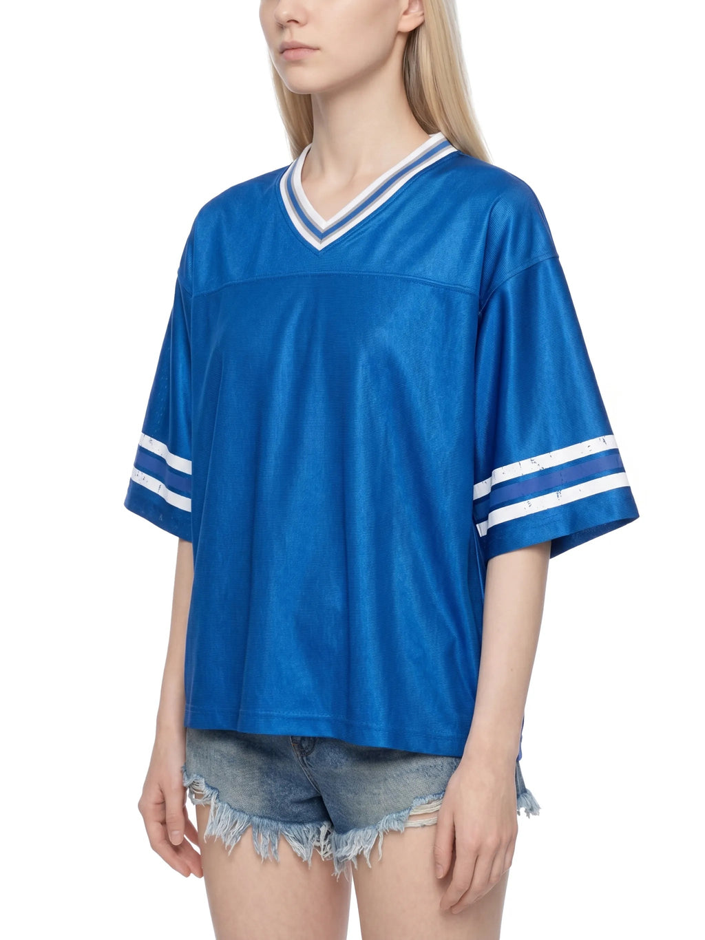 Unisex Boxy Striped Soccer Jersey