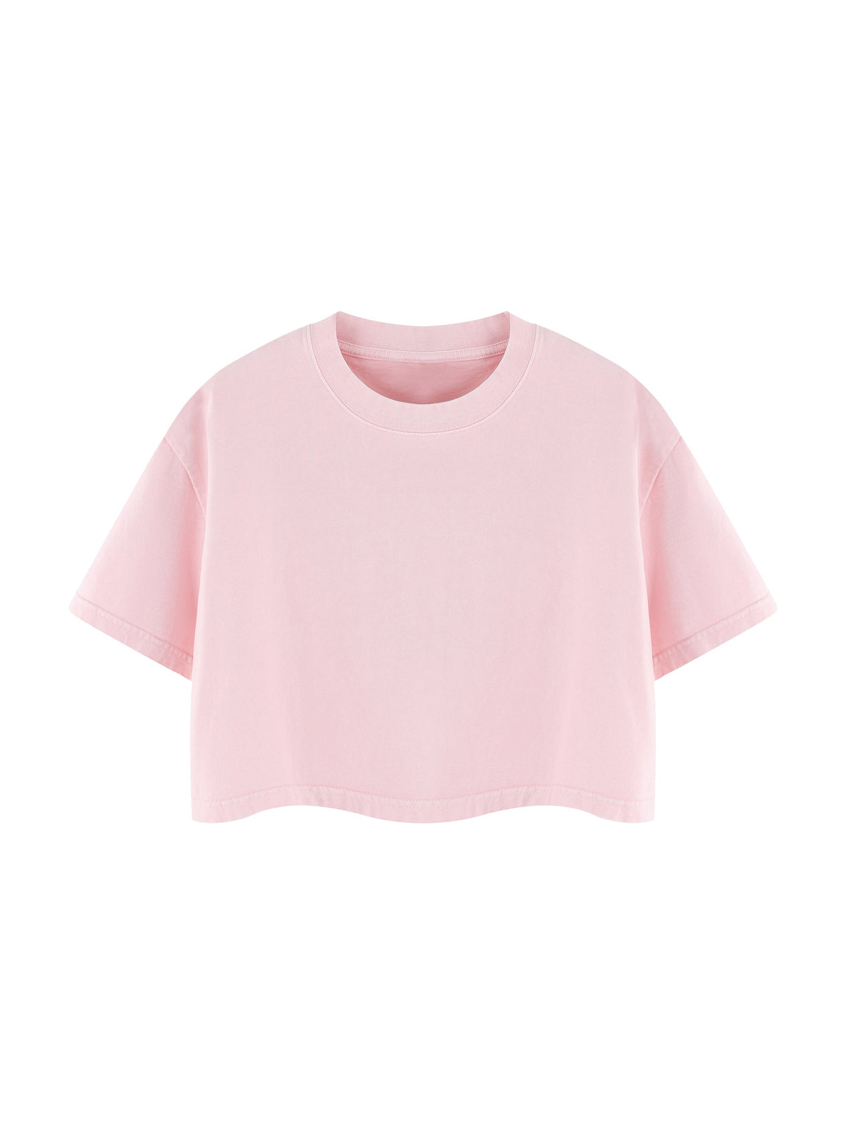 Women's Mineral Wash Cotton Crop T-Shirt