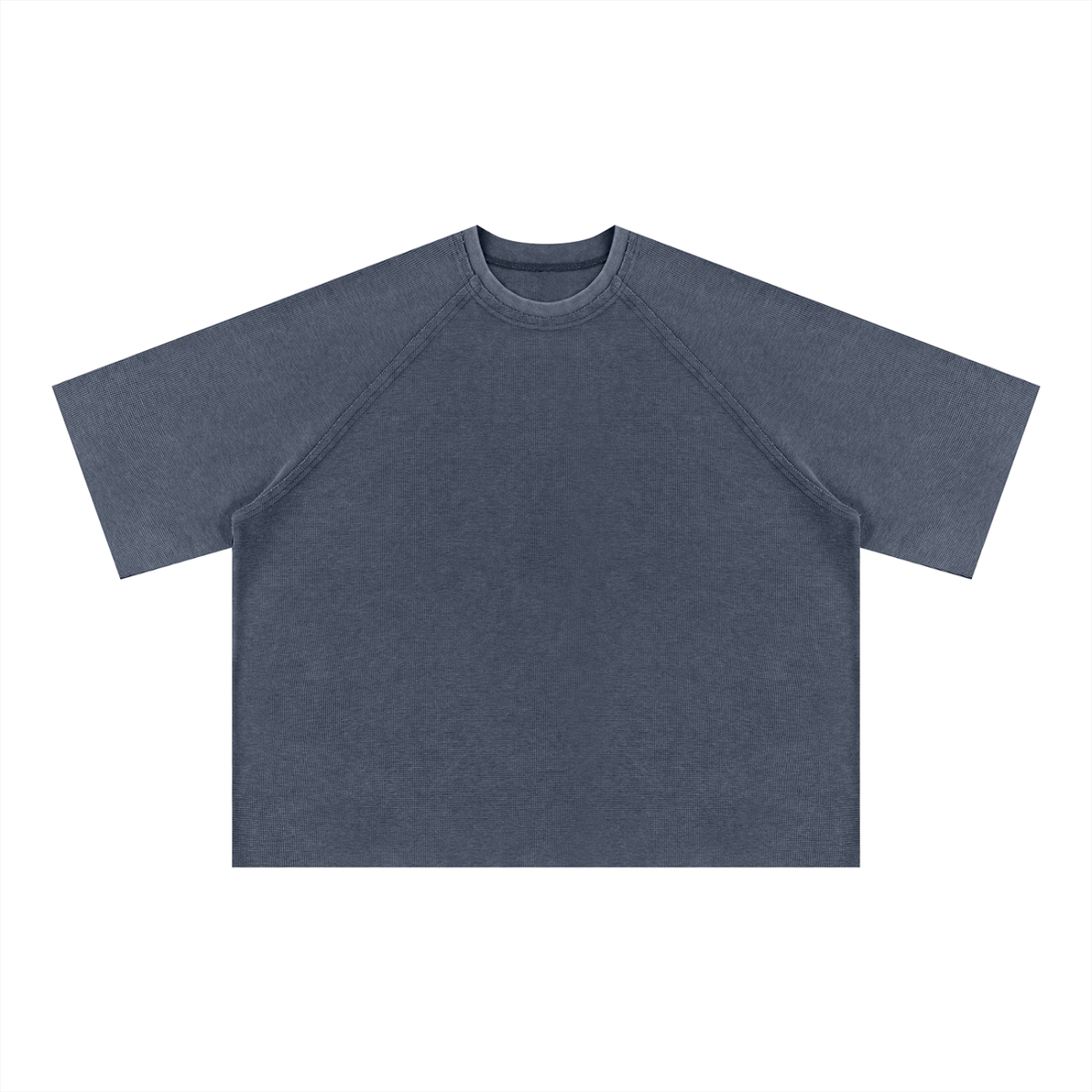 Unisex Mineral Wash Boxy Waffle T-Shirt