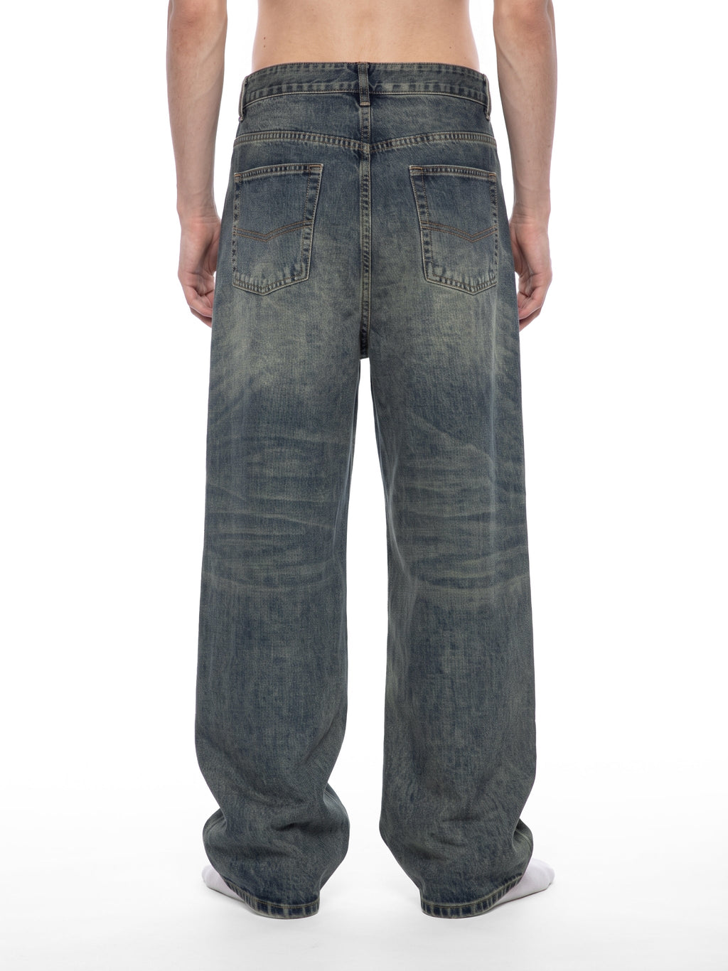 Men's Vintage Wash Denim Jeans