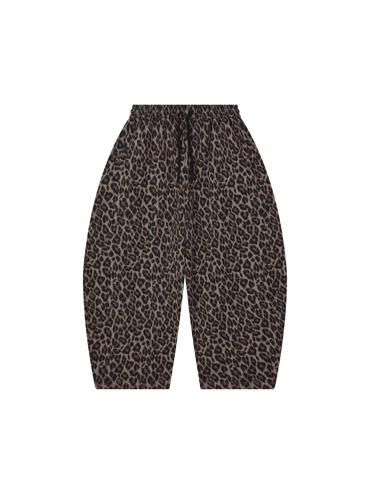 Unisex Leopard Barrel Leg Sweatpants
