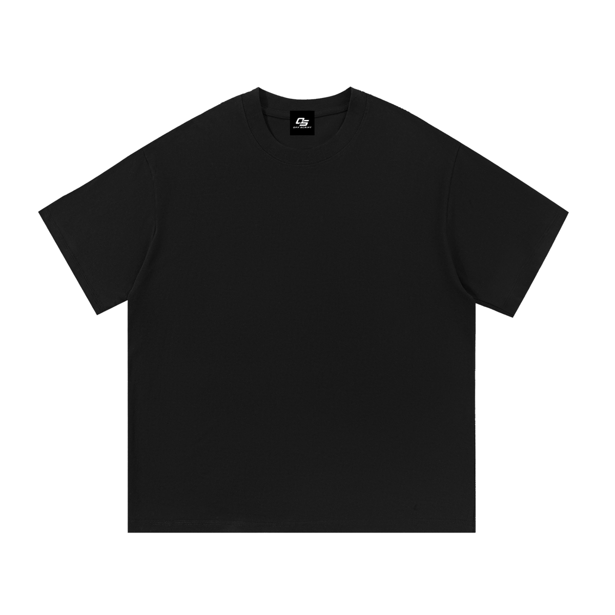 Black Unisex Essential Cotton T-Shirt front view