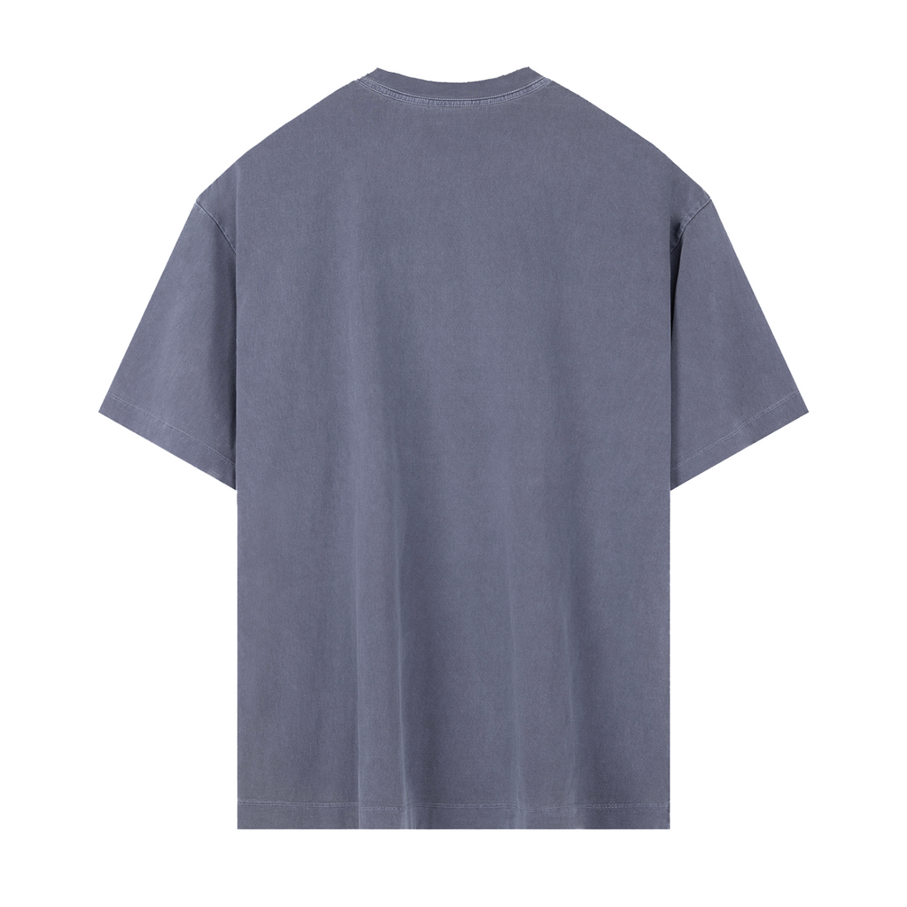 Off Script Gothic Skull Vintage Washed Oversized Cotton T-Shirt V3