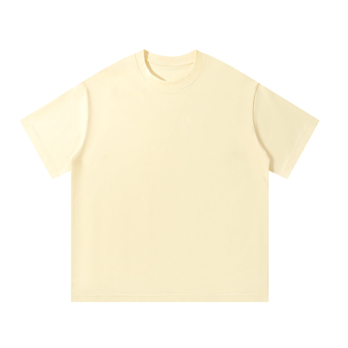 Apricot Unisex Oversized Cotton T-Shirt front view