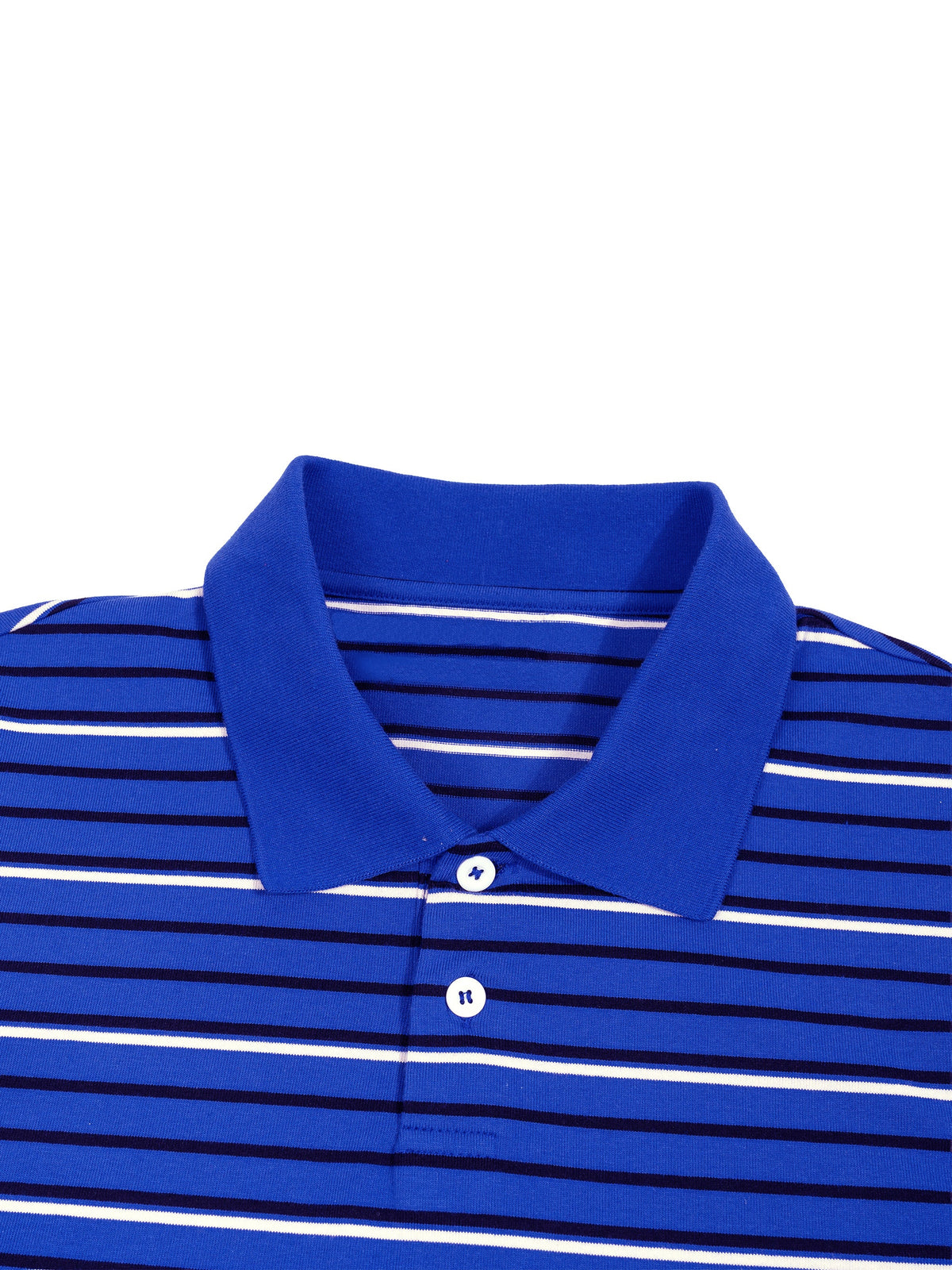 Unisex Striped Boxy Collared Polo Shirt