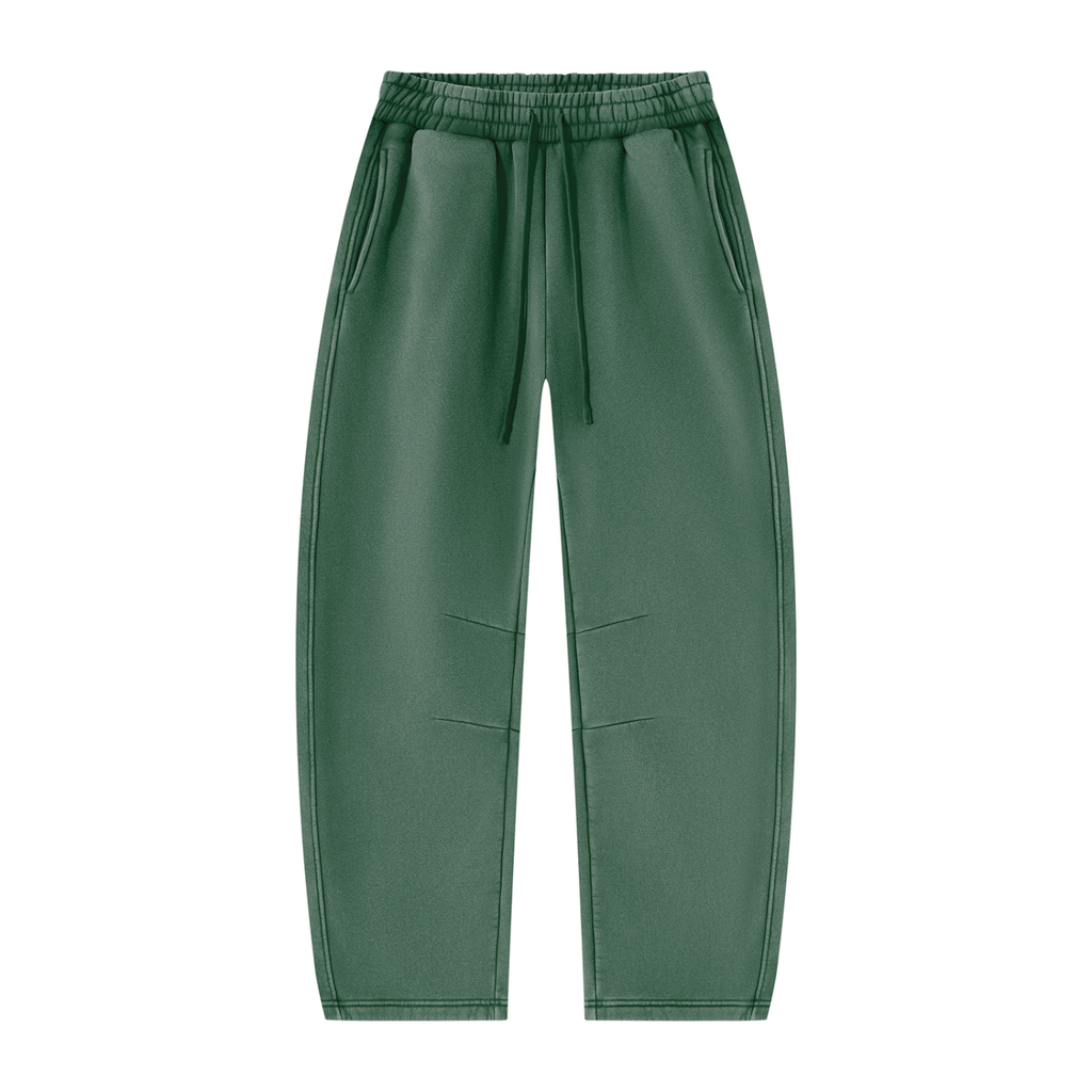 Unisex Vintage Wash Barrel-Leg Fleece Sweatpants V3