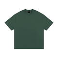 Dark Green Essential Heavyweight Cotton T-Shirt front view