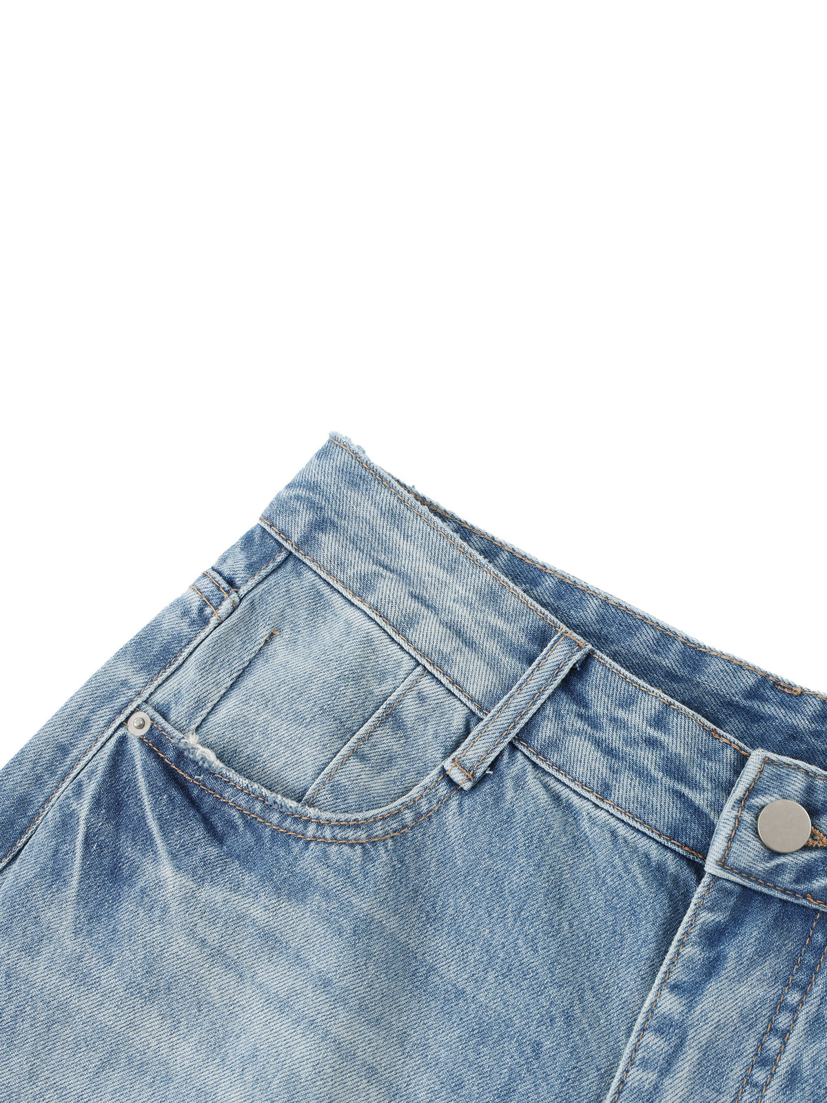 Women's Vintage Wash Distressed Wide Leg Jeans