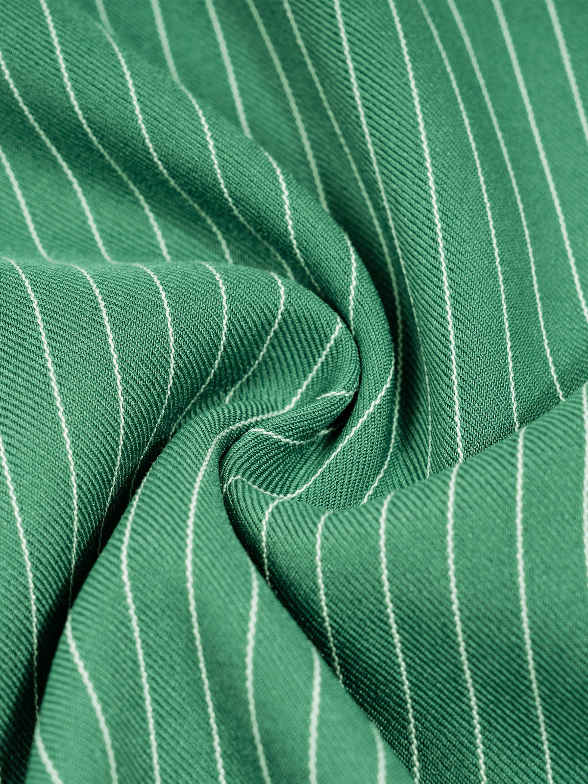 Unisex Striped Boxy Contrast Collar Shirt