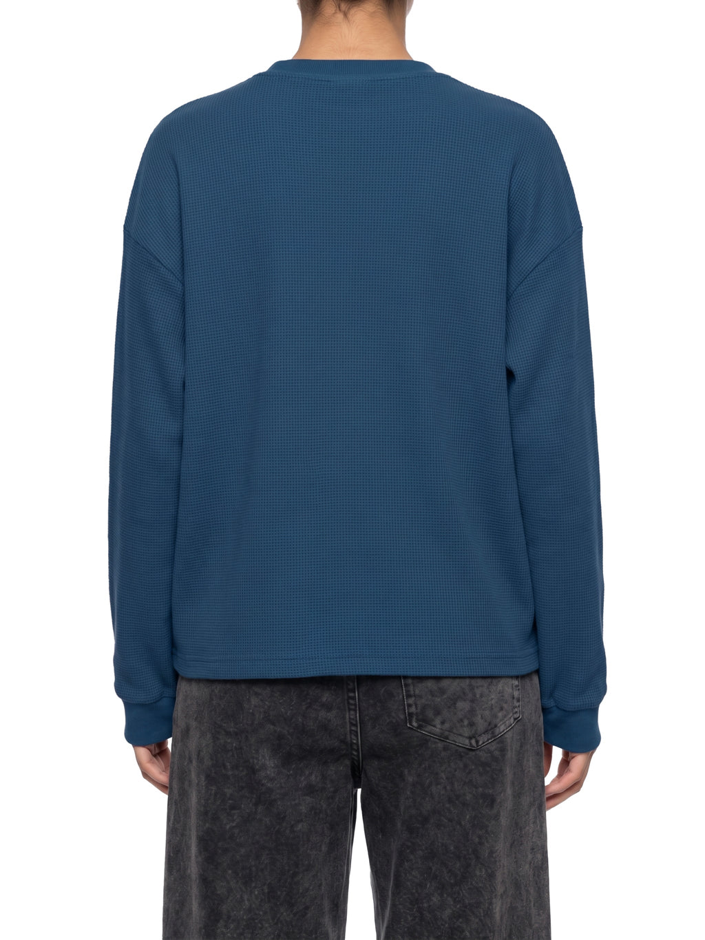 Unisex Waffle Boxy Long Sleeve T-Shirt