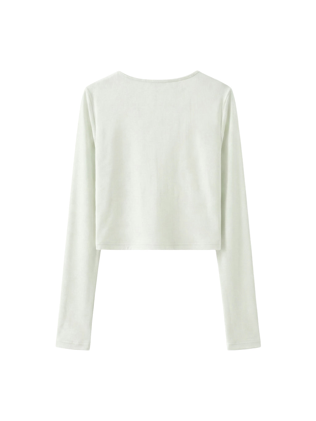 Women's Ruched Long Sleeve Crop T-Shirt