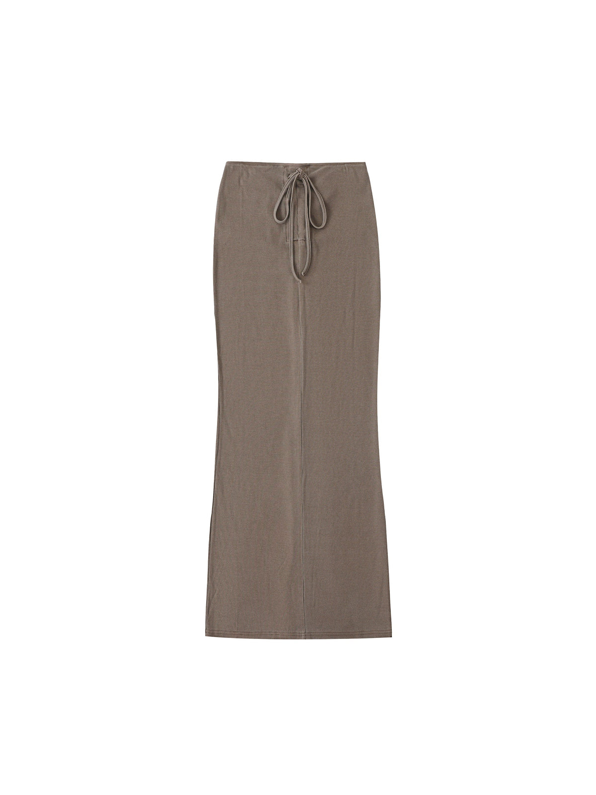 Women’s Dyed Washed Drawstring Maxi Skirt