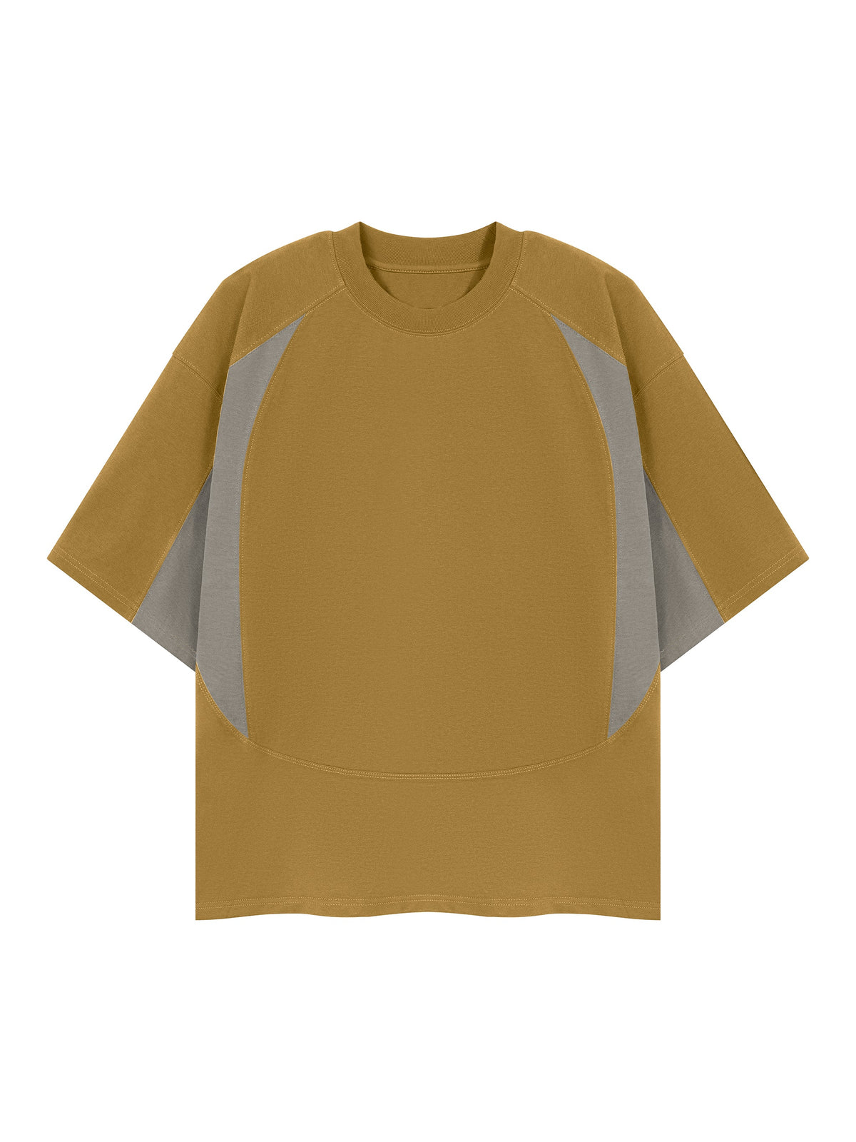 Unisex Color Block Paneling T-Shirt