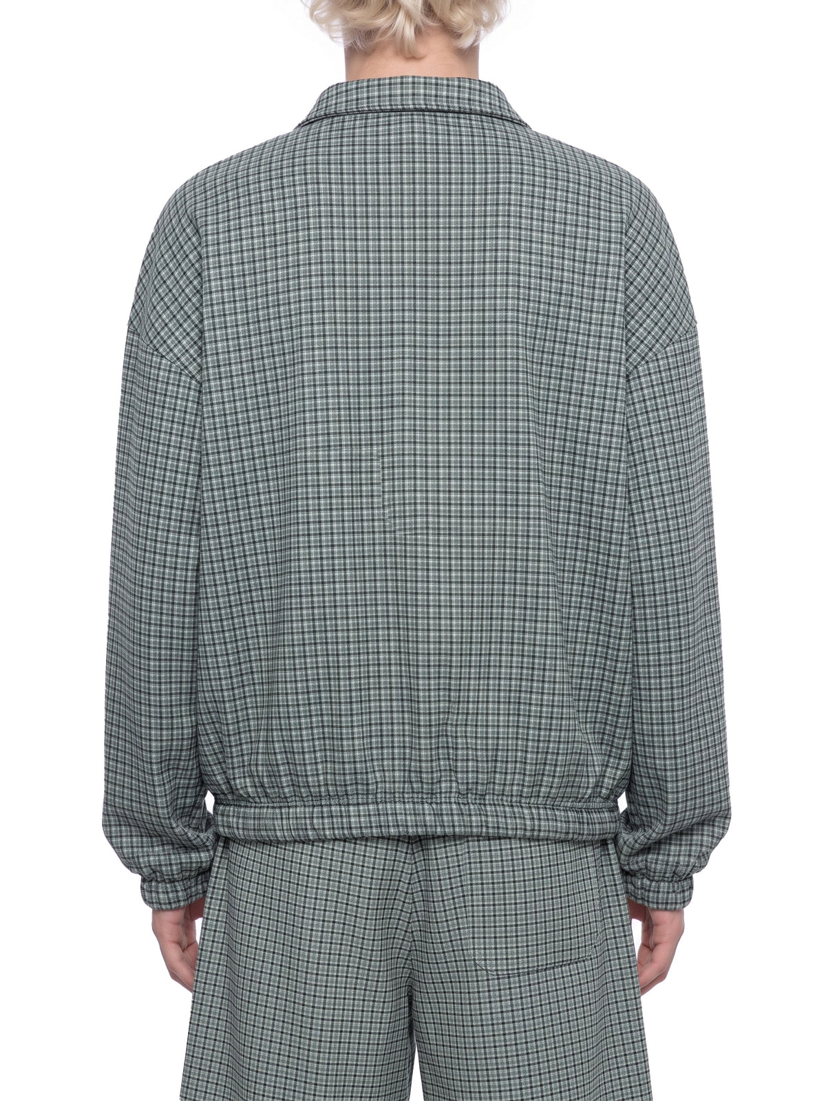 Unisex Plaid Quarter-Zip Sweatshirt