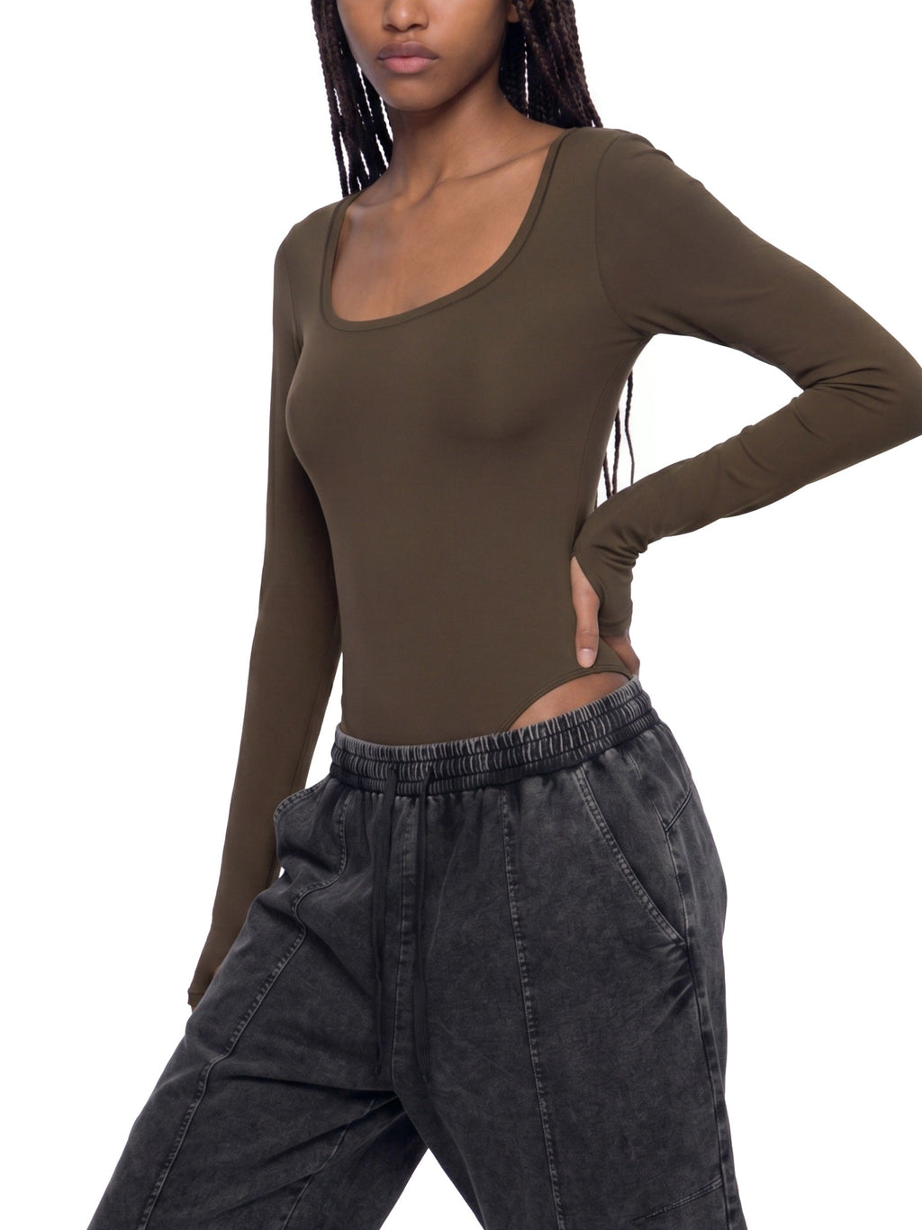 Women's Tight Long Sleeve Yoga Bodysuit