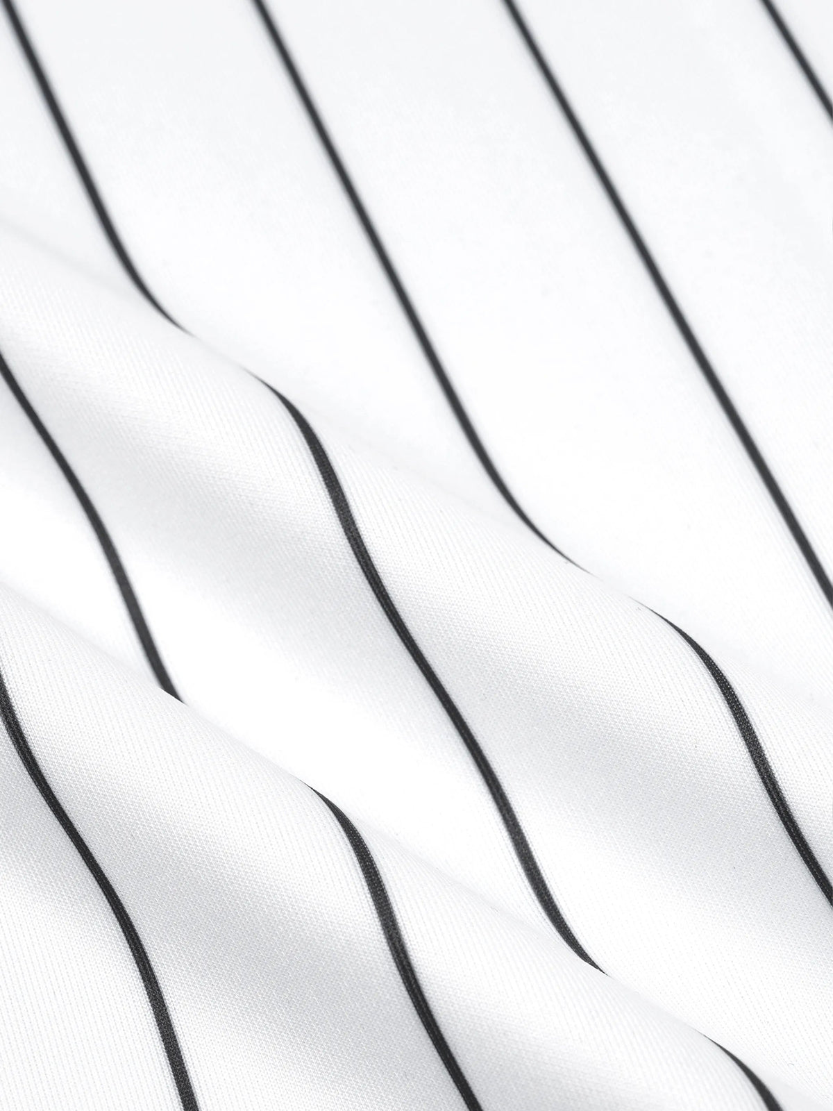 Unisex Striped Full-Zip Baseball Jersey
