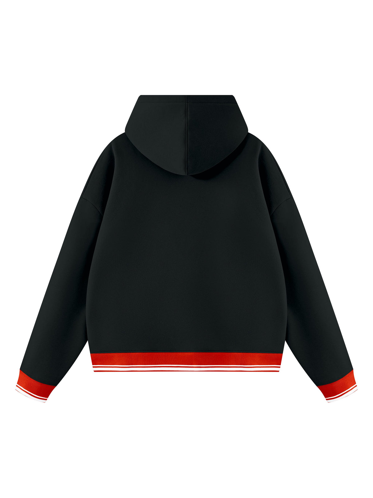 Unisex Oversized Color Block Fleece Hoodie