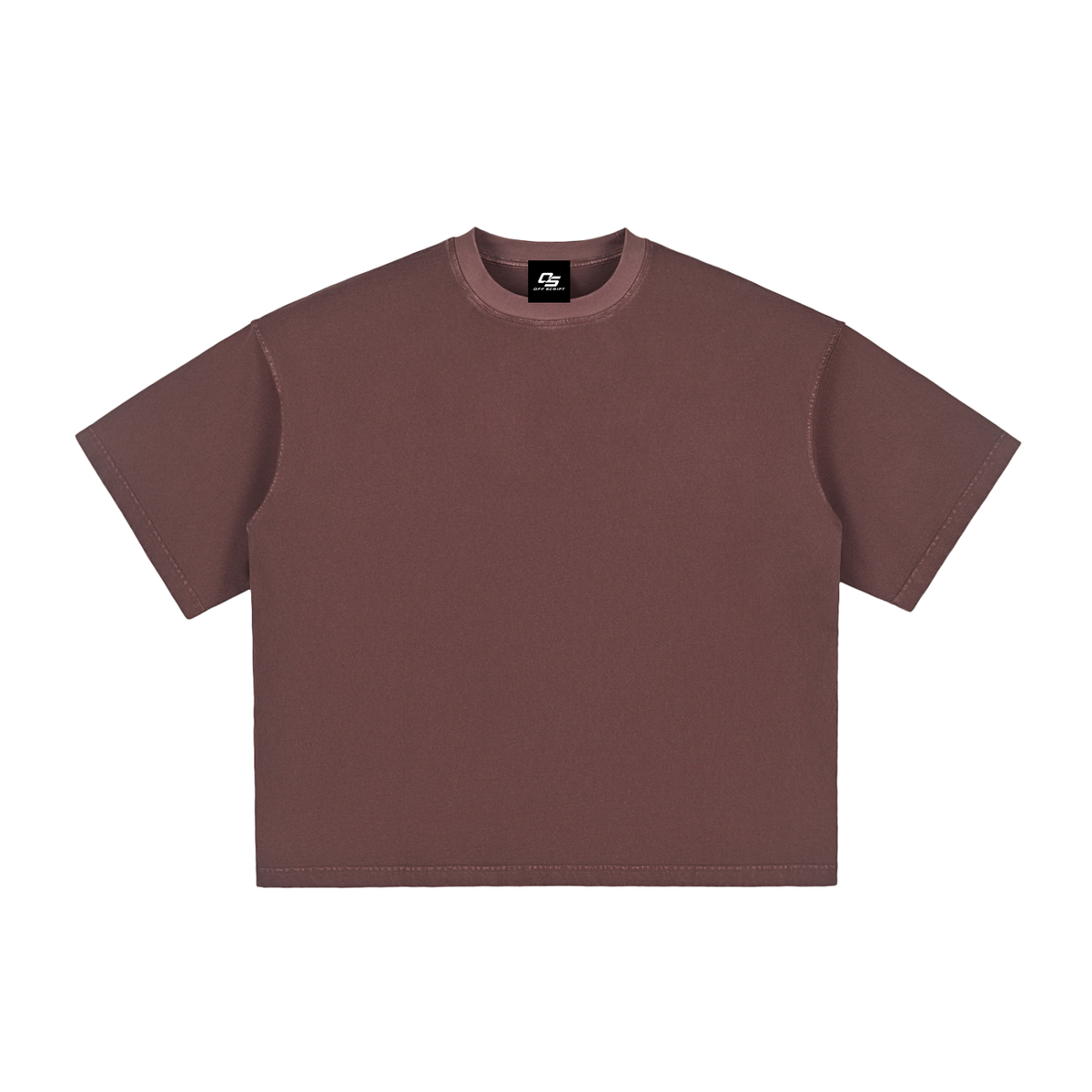 Ume Purple Unisex vintage-washed boxy T-shirt front view