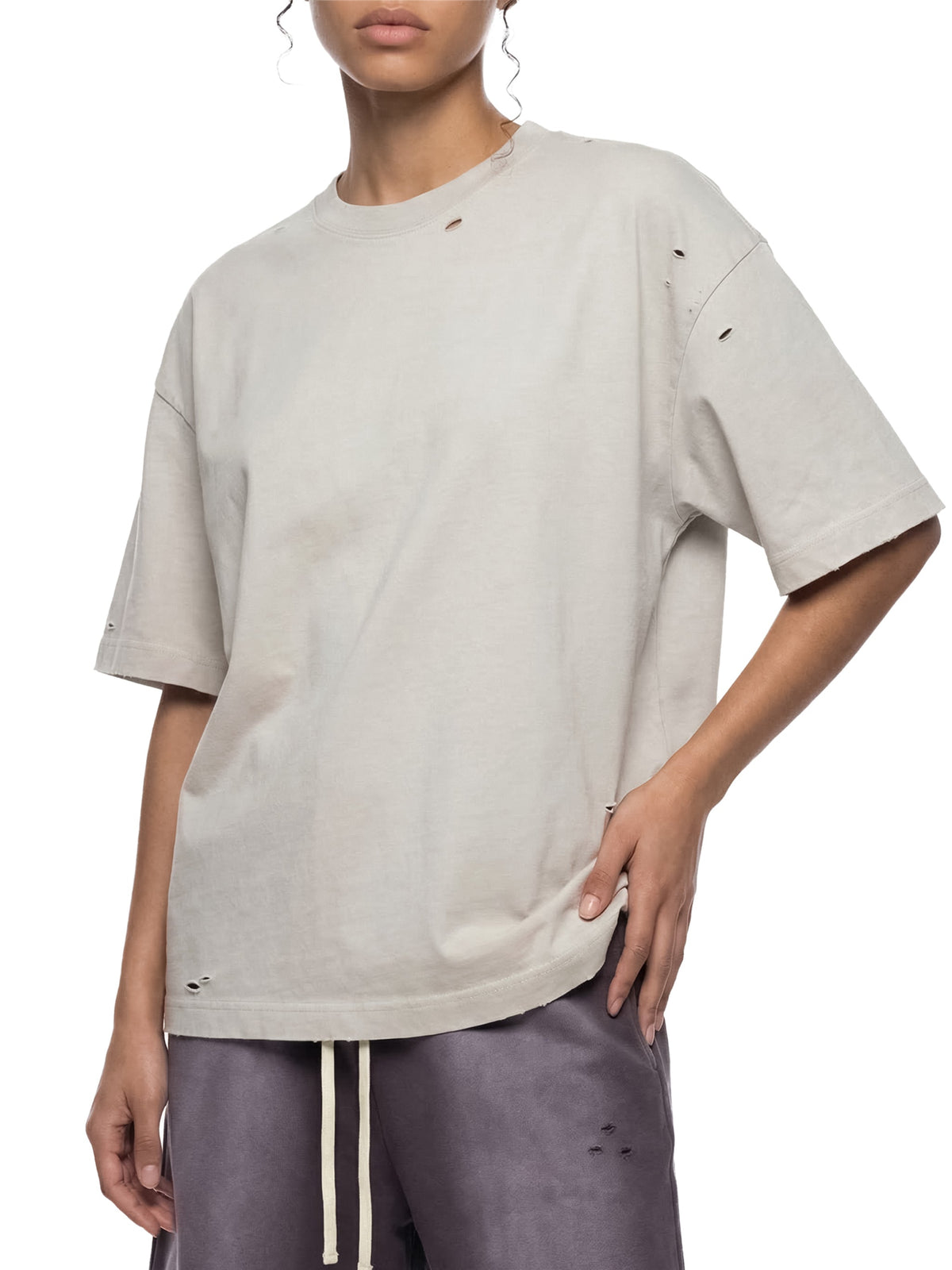 Vintage Washed Distressed Boxy Oversized T-Shirt