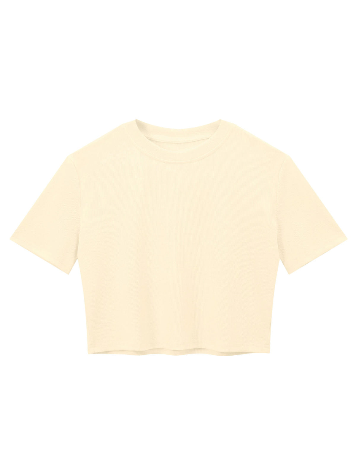 Women's Slim Ribbed Crop T-Shirt