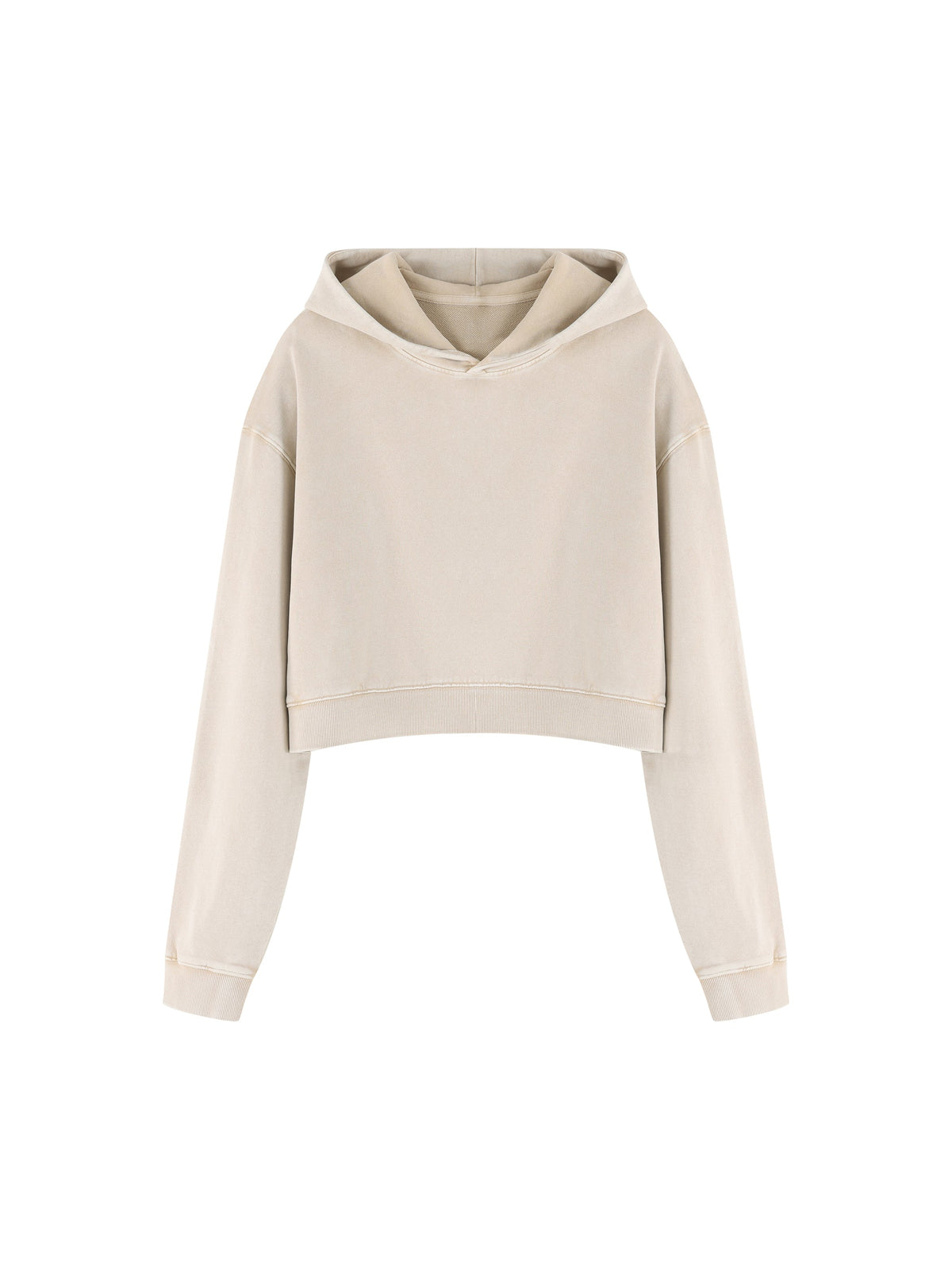 Women’s Mineral Washed Crop Hoodie