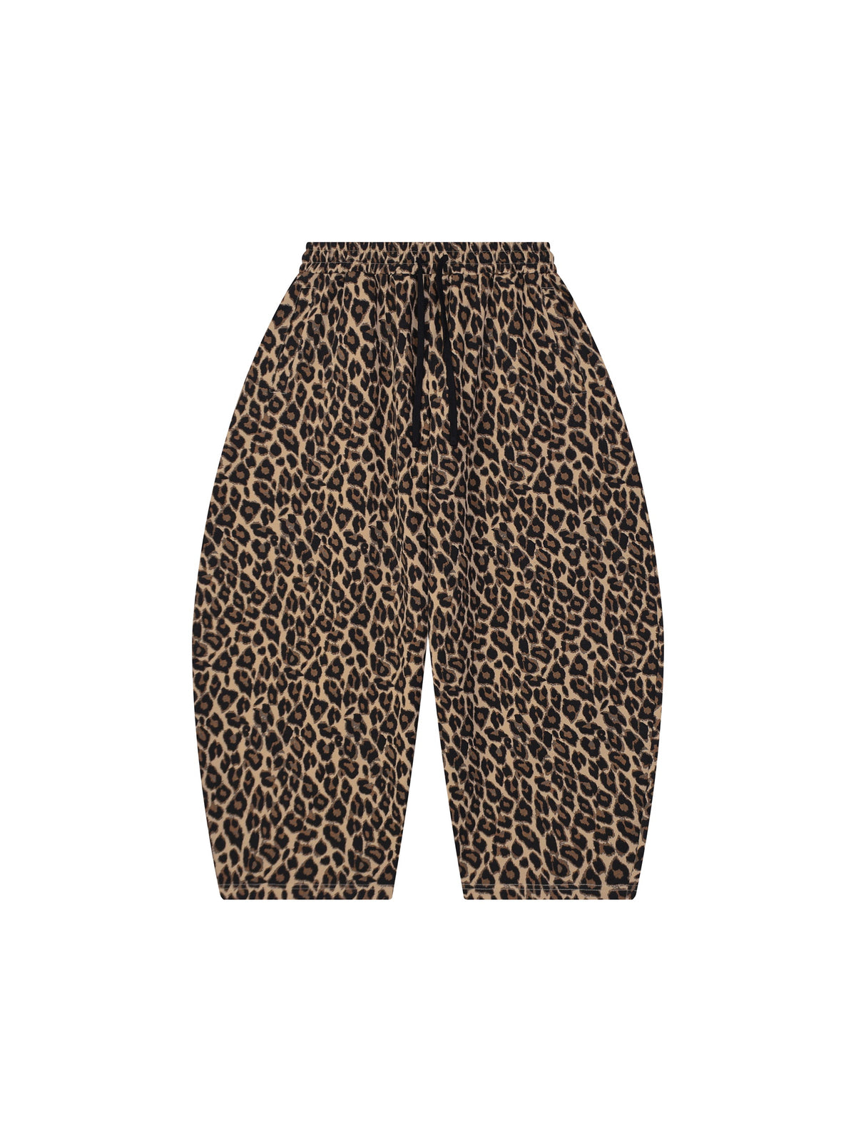Unisex Leopard Barrel Leg Sweatpants