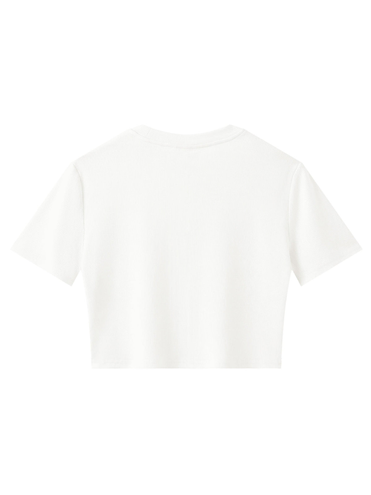 Women's Slim Ribbed Crop T-Shirt
