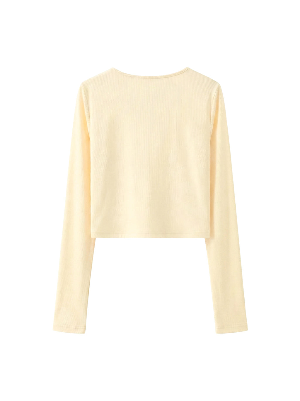 Women's Ruched Long Sleeve Crop T-Shirt