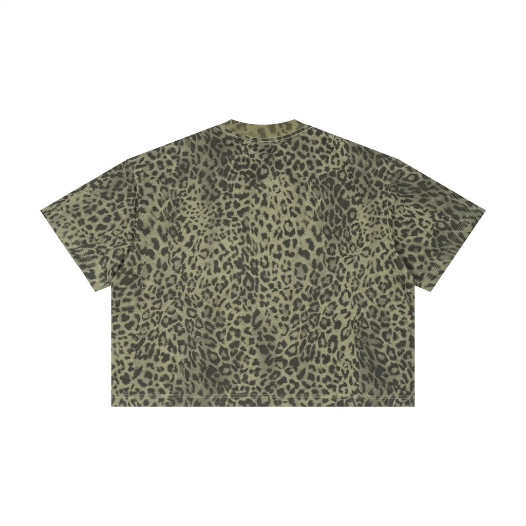 Unisex Leopard Print Boxy T-Shirt