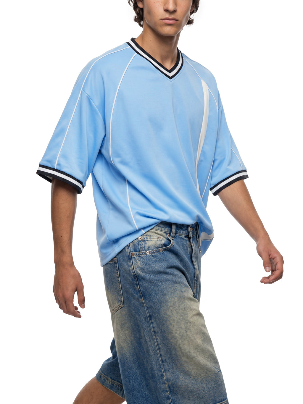 Unisex Boxy V-Neck Soccer Jersey