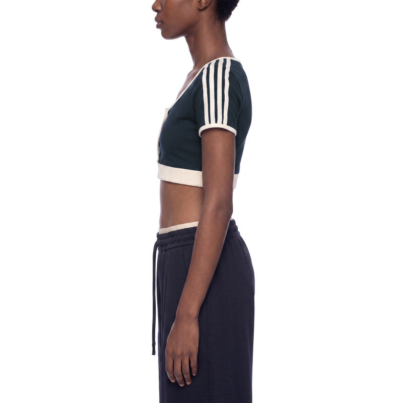 Women’s Color Block Crop T-Shirt