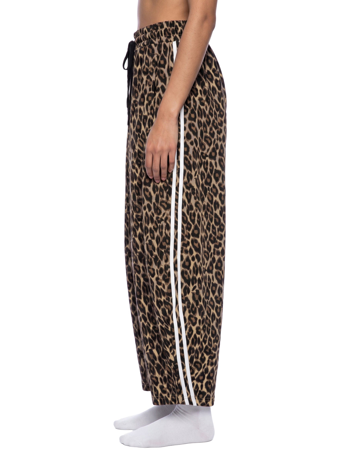 Unisex Leopard Barrel Leg Sweatpants