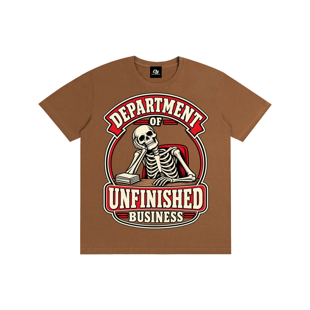 Department of Unfinished Business Pure Cotton Unisex T-Shirt