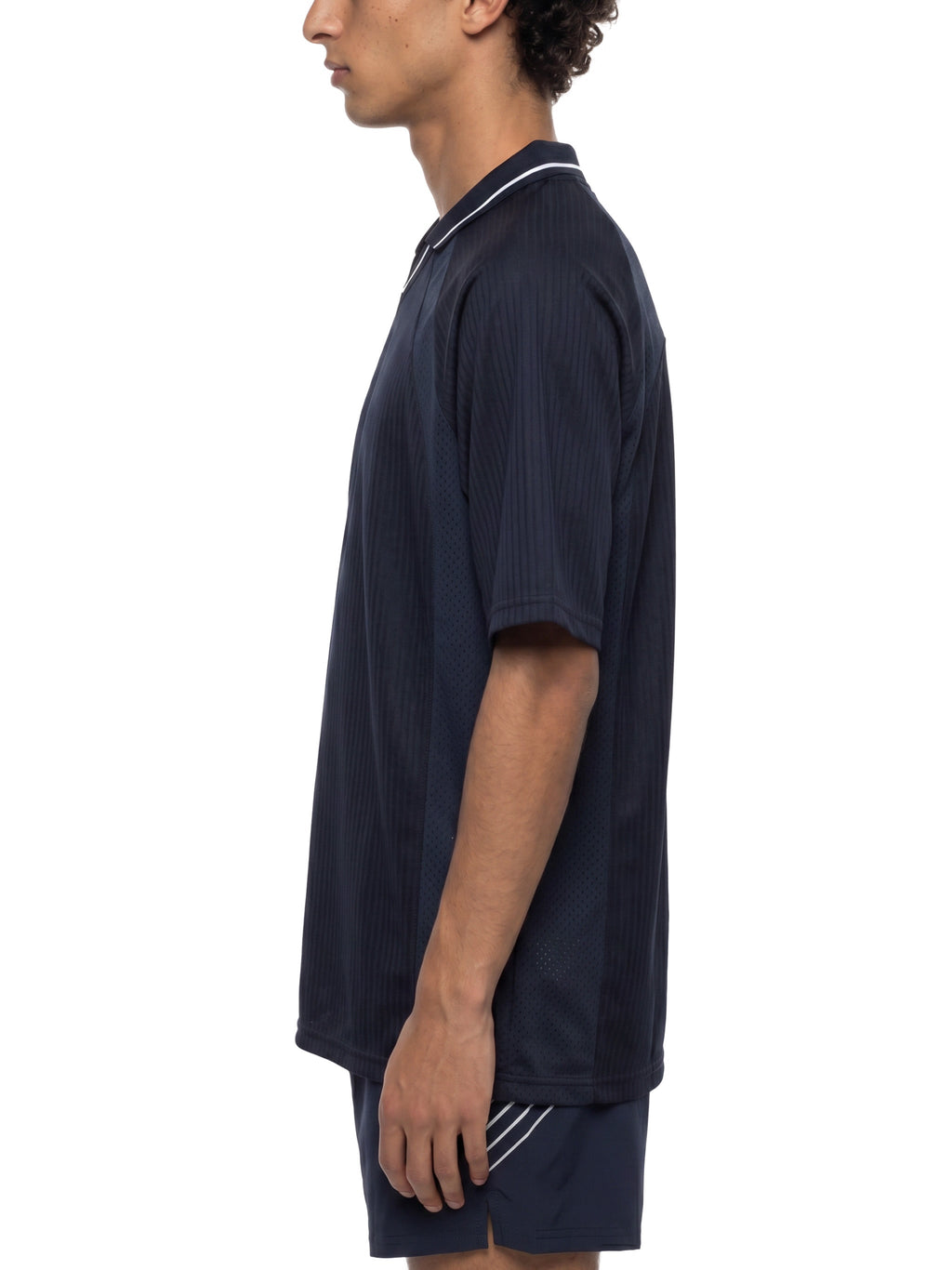 Unisex Striped V-Neck Soccer Jersey gallery view