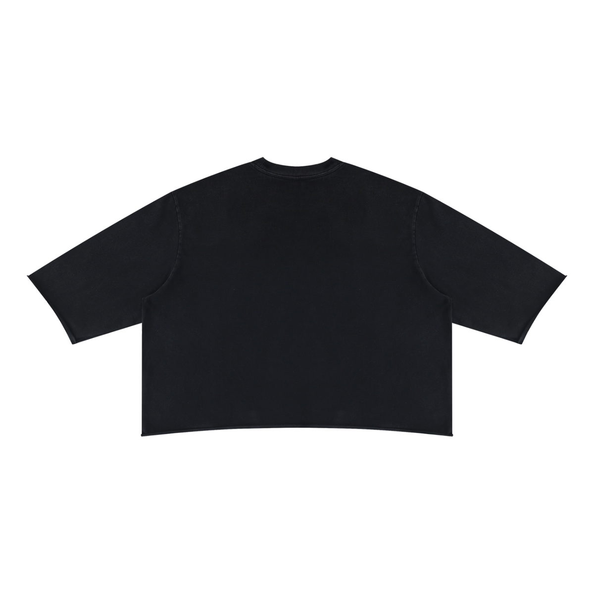 Unisex Mineral Wash Raw Hem Boxy T-Shirt