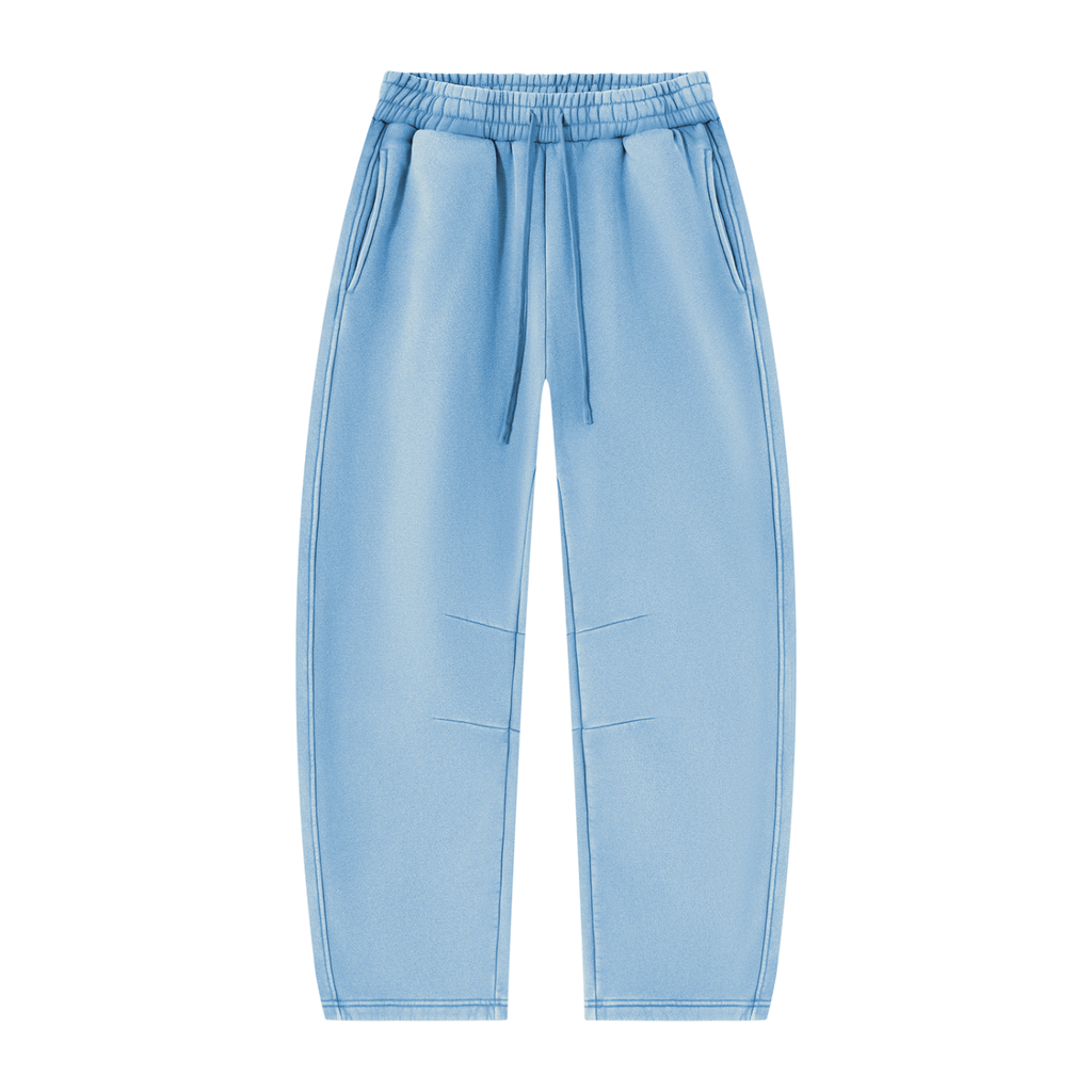 Unisex Vintage Wash Barrel-Leg Fleece Sweatpants V3