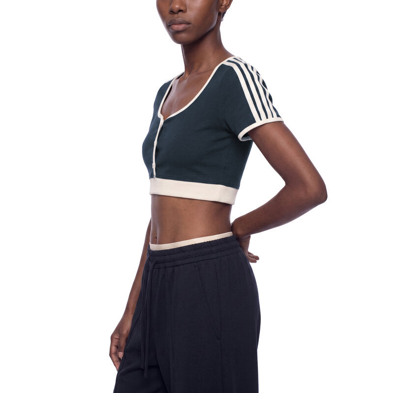 Women’s Color Block Crop T-Shirt