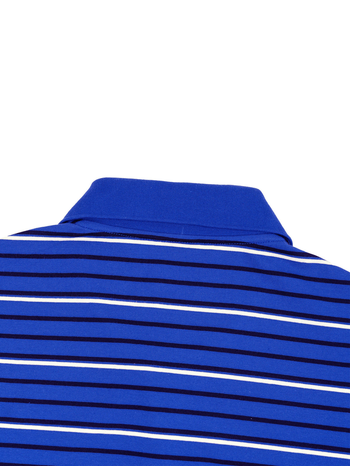 Unisex Striped Boxy Collared Polo Shirt